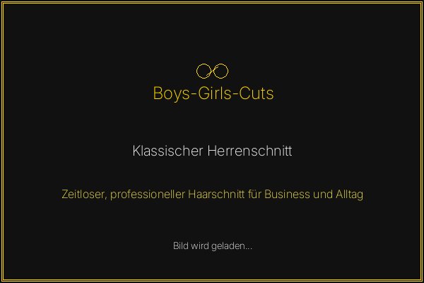 Klassischer Herrenschnitt