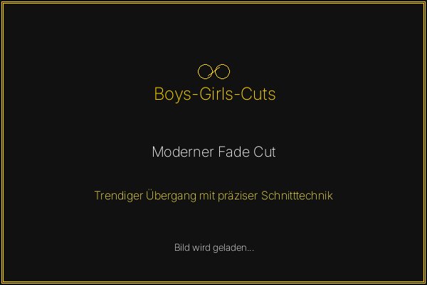 Moderner Fade Cut